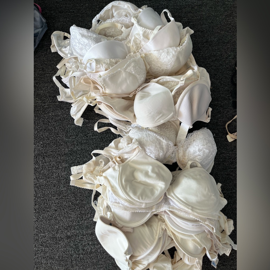 10 Assorted White Bras